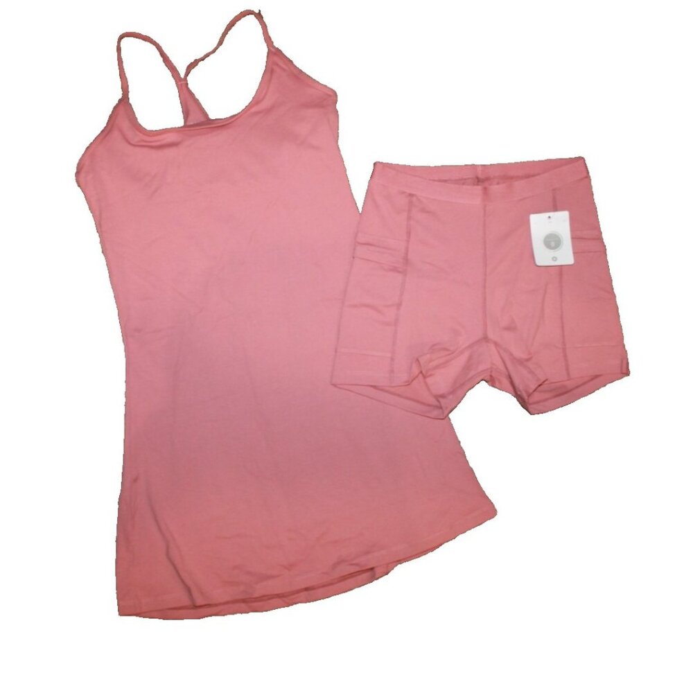 Willit Tennis Dress W/ Shorts Golf Athletic 2 Pc. Set Mauve Pink Size S NEW
